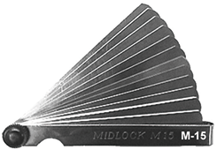 Midlock voelermaten set M-15