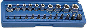 Laser dopsleutelset Torx en E-Torx Z-3081