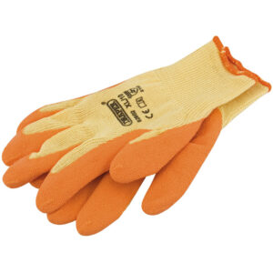 Heavy duty latex gecoat werkhandschoenen XL oranje