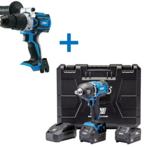 D20 accu slagmoersleutel + boormachine COMBI set D10103