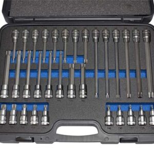 Deltach 1/2" torx stiften in koffer, 32dlg