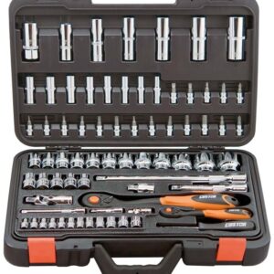 Custor 1/4”+1/2” doppenset, 72dlg