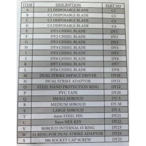 Midlock slotbout/slotmoer beitel 1 MLDY2300-DY1